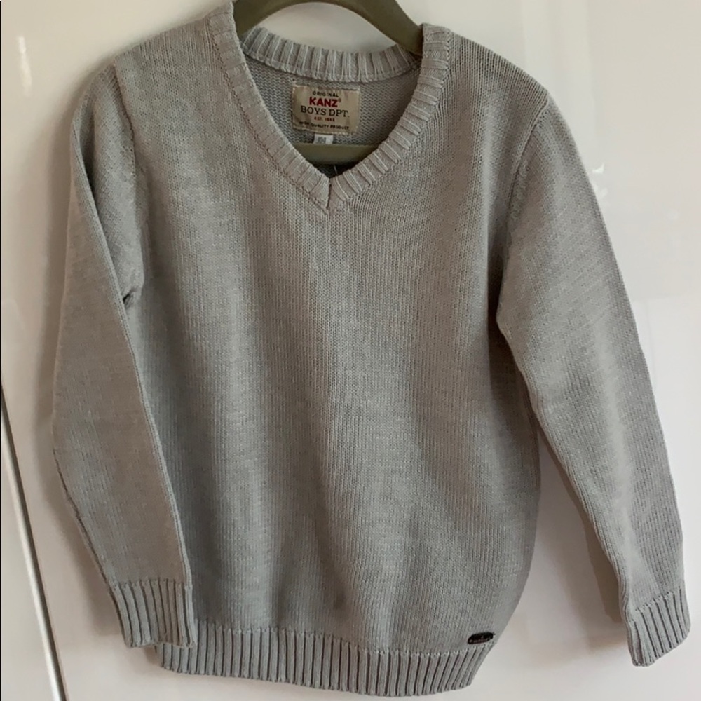 NWT Kanz boys gray sweater size 4 years